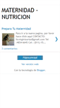 Mobile Screenshot of maternidad-nutricion.blogspot.com