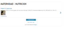 Tablet Screenshot of maternidad-nutricion.blogspot.com