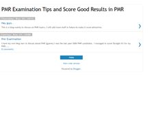 Tablet Screenshot of pmr-examination.blogspot.com
