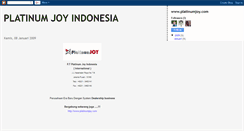 Desktop Screenshot of platinumjoyindonesia.blogspot.com