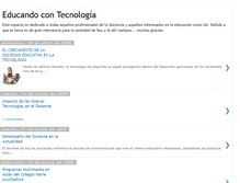 Tablet Screenshot of educarcontegnologia.blogspot.com