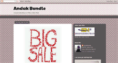 Desktop Screenshot of andakbundle.blogspot.com