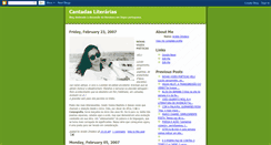 Desktop Screenshot of cantadasliterarias.blogspot.com