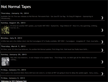 Tablet Screenshot of notnormaltapes.blogspot.com