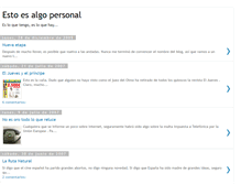 Tablet Screenshot of estoesalgopersonal.blogspot.com