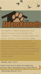 Mobile Screenshot of aldenskennels.blogspot.com