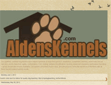 Tablet Screenshot of aldenskennels.blogspot.com