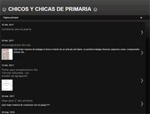 Tablet Screenshot of chicosychicasdeprimaria.blogspot.com