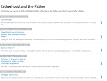 Tablet Screenshot of fatherhoodandthefather.blogspot.com