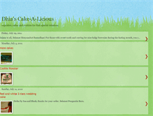 Tablet Screenshot of dhiascake-a-licious.blogspot.com