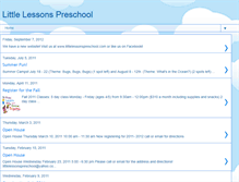Tablet Screenshot of littlelessonspreschool.blogspot.com