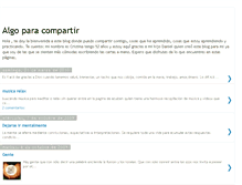 Tablet Screenshot of algocompartir.blogspot.com