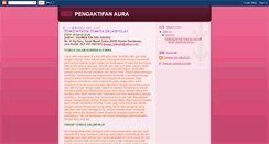Desktop Screenshot of pengaktifanaura.blogspot.com