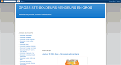 Desktop Screenshot of grossistesoldeurs.blogspot.com