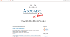 Desktop Screenshot of abogadoenlinea.blogspot.com