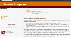 Desktop Screenshot of businessemergence.blogspot.com