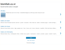 Tablet Screenshot of bismillaahi.blogspot.com