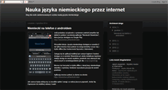 Desktop Screenshot of niemiecki-nauka.blogspot.com