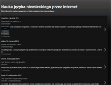 Tablet Screenshot of niemiecki-nauka.blogspot.com