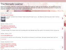 Tablet Screenshot of nomadiclearner.blogspot.com