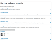 Tablet Screenshot of hackingtoolsdownload.blogspot.com