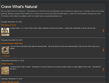 Tablet Screenshot of cravewhatsnatural.blogspot.com