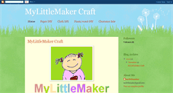 Desktop Screenshot of mylittlemaker.blogspot.com