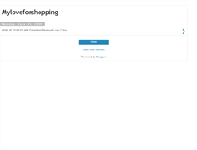 Tablet Screenshot of myloveforshopping.blogspot.com