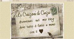 Desktop Screenshot of cinzia-lemiecreazioni.blogspot.com