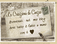 Tablet Screenshot of cinzia-lemiecreazioni.blogspot.com