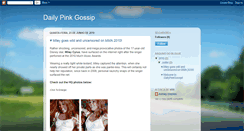 Desktop Screenshot of dailypinkgossip.blogspot.com