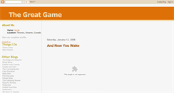 Desktop Screenshot of greatgameblog.blogspot.com