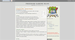 Desktop Screenshot of freedomgamingblog.blogspot.com