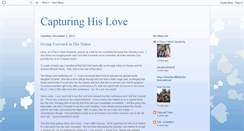 Desktop Screenshot of capturinghislove.blogspot.com