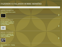Tablet Screenshot of fazendoefalandosobremissoes.blogspot.com