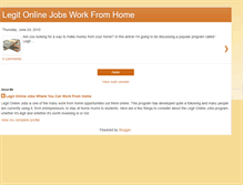 Tablet Screenshot of legitonlinejobshome.blogspot.com