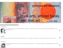 Tablet Screenshot of bookartsandalteredbooks.blogspot.com