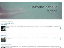 Tablet Screenshot of garrettsdanslemonde.blogspot.com