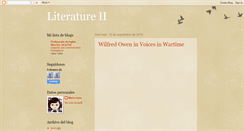 Desktop Screenshot of literatureii.blogspot.com