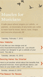 Mobile Screenshot of musclesformusicians.blogspot.com