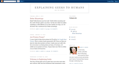 Desktop Screenshot of explaininggeeks.blogspot.com