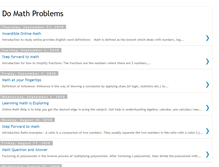 Tablet Screenshot of domathproblems.blogspot.com