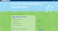 Desktop Screenshot of deliciousbakingideas.blogspot.com