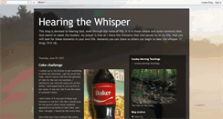 Desktop Screenshot of hearingthewhisper.blogspot.com