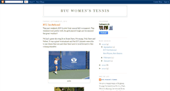 Desktop Screenshot of byuwomenstennis.blogspot.com