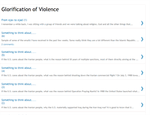 Tablet Screenshot of glorificationofviolence.blogspot.com