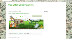 Desktop Screenshot of freeoffersgiveawayblog.blogspot.com