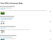 Tablet Screenshot of freeoffersgiveawayblog.blogspot.com