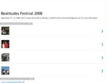 Tablet Screenshot of beatitudesfestival08.blogspot.com