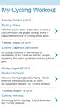 Mobile Screenshot of mycyclingworkout.blogspot.com